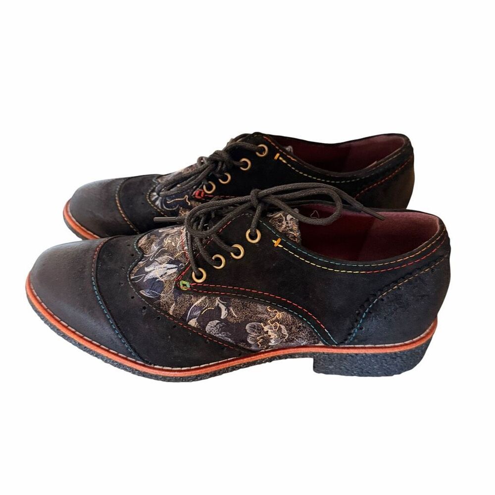 L'Artiste Giale Wingtip Oxford Bohemian Festival  Sz 39